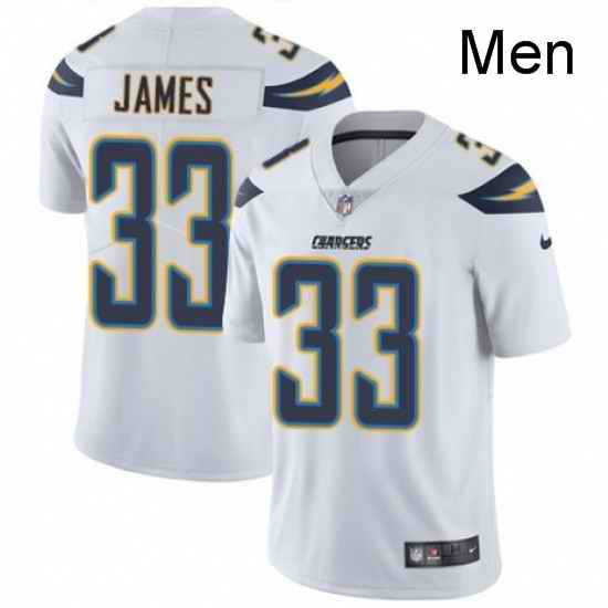 Men Nike Los Angeles Chargers 33 Derwin James White Vapor Untouchable Limited Player NFL Jersey